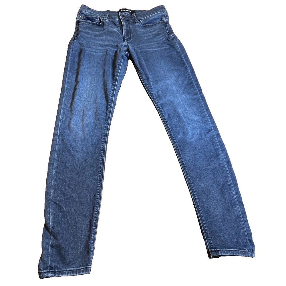 Express Super Soft Legging Jeans Women's 6R Blue Mid Rise Stretch Skinny